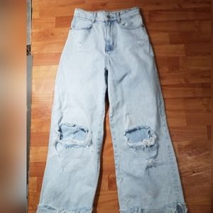 Zara wide leg baggy jeans